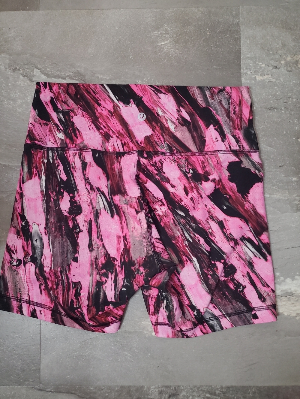 Lululemon Wunder Train High-Rise Short 6". Incentive Refresh Multi. Pink Size 10 - Picture 4 of 10